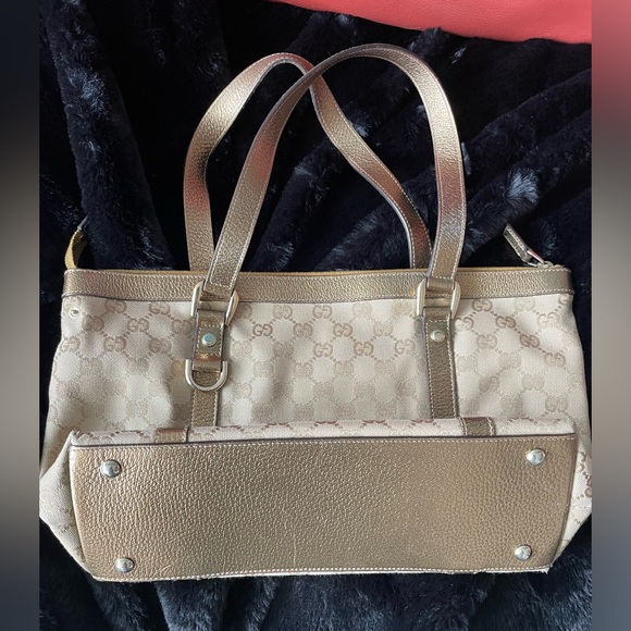 Gucci Abbey Tote Metallic Leather Hawaii Exclusive - Picture 3 of 15